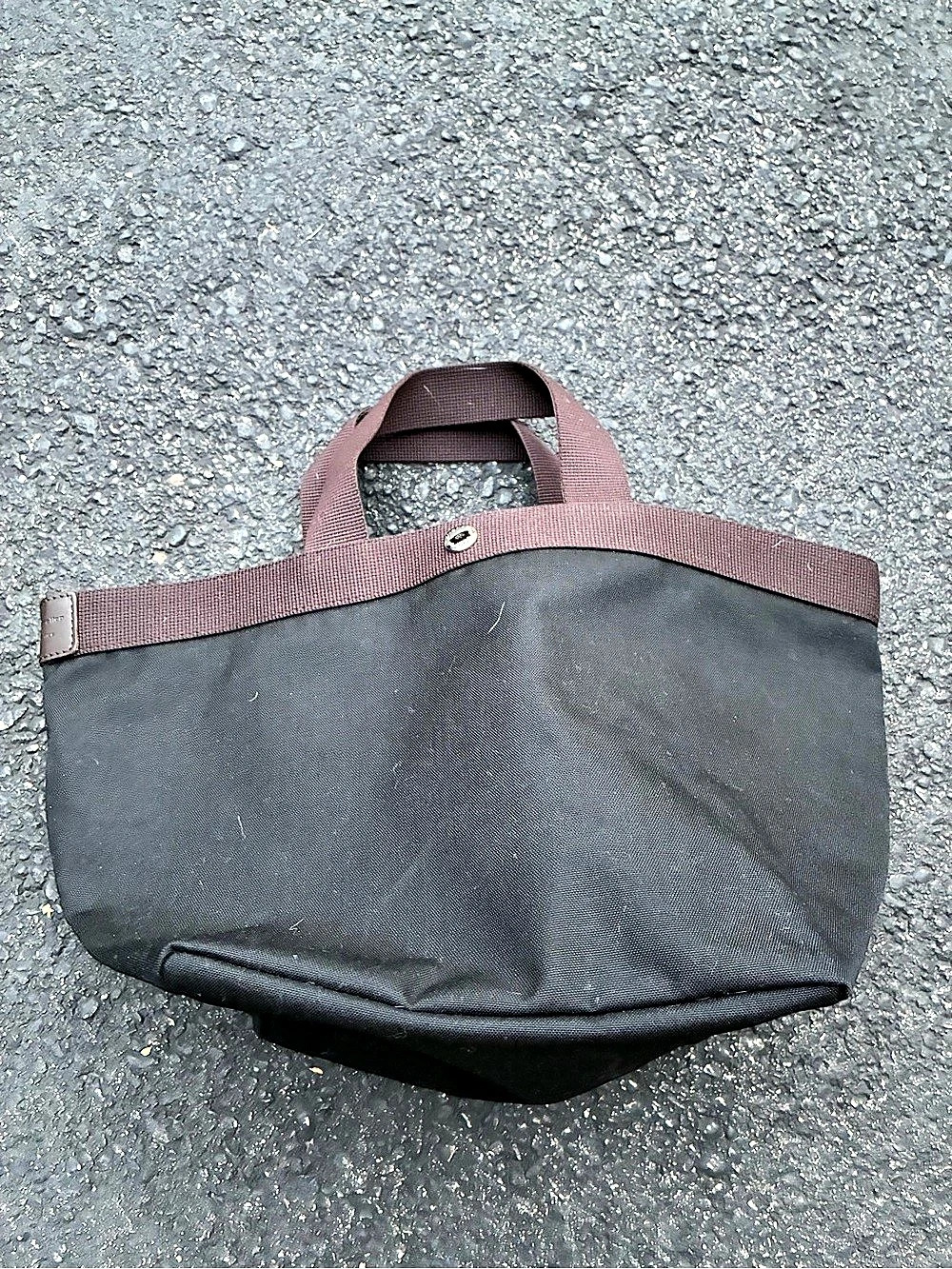 Herve Chapelier Tote Bag in Black & Brown
